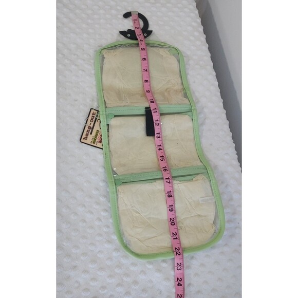 Cosmepak Travel Cosmetic Pouch With Mirror Hanging Folding NWT Clear Compartment - Picture 8 of 13